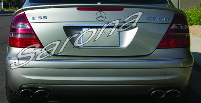 Custom Mercedes E Class  Sedan Trunk Wing (2003 - 2009) - $329.00 (Manufacturer Sarona, Part #MB-026-TW)